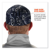 ergodyne® Chill-Its 6630 High-Performance Terry Cloth Skull Cap, Polyester, One Size Fit Most, Navy Western, Ships in 1-3 Business Days (EGO12509) Each