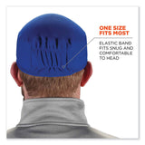 ergodyne® Chill-Its 6630 High-Performance Terry Cloth Skull Cap, Polyester, One Size Fits Most, Blue, Ships in 1-3 Business Days (EGO12510) Each