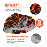ergodyne® Chill-Its 6630 High-Performance Terry Cloth Skull Cap, Polyester, One Size Fits Most, Flames, Ships in 1-3 Business Days (EGO12514) Each