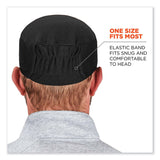 ergodyne® Chill-Its 6630 High-Performance Terry Cloth Skull Cap, Polyester, One Size Fits Most, Black, Ships in 1-3 Business Days (EGO12516) Each