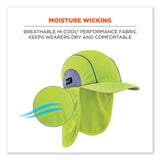 ergodyne® Chill-Its 6650 High-Performance Hat Plus Neck Shade, Polyester, One Size Fits Most, Lime, Ships in 1-3 Business Days (EGO12520) Each