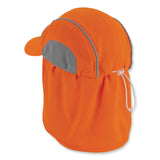 ergodyne® Chill-Its 6650 High-Performance Hat Plus Neck Shade, Polyester, One Size Fits Most, Orange, Ships in 1-3 Business Days (EGO12521) Each