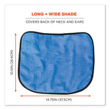 ergodyne® Chill-Its 6670CT Cooling Hard Hat Neck Shade - PVA, 14.75 x 10.5, Lime, Ships in 1-3 Business Days (EGO12523) Each