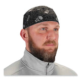 ergodyne® Chill-Its 6630 High-Performance Terry Cloth Skull Cap, Polyester, One Size Fits Most, Skulls, Ships in 1-3 Business Days (EGO12529) Each