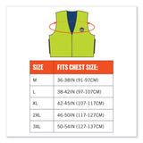 ergodyne® Chill-Its 6665 Embedded Polymer Cooling Vest with Zipper, Nylon/Polymer, X-Large, Lime, Ships in 1-3 Business Days (EGO12535) Each