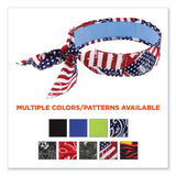 ergodyne® Chill-Its 6700CT Cooling Bandana PVA Tie Headband, One Size Fits Most, Stars and Stripes, Ships in 1-3 Business Days (EGO12561) Each