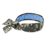 ergodyne® Chill-Its 6700CT Cooling Bandana PVA Tie Headband, One Size Fits Most, Camo, Ships in 1-3 Business Days (EGO12562) Each
