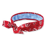 ergodyne® Chill-Its 6700CT Cooling Bandana PVA Tie Headband, One Size Fits Most, Red Western, Ships in 1-3 Business Days (EGO12563) Each