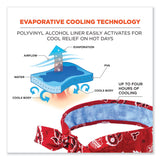 ergodyne® Chill-Its 6700CT Cooling Bandana PVA Tie Headband, One Size Fits Most, Red Western, Ships in 1-3 Business Days (EGO12563) Each
