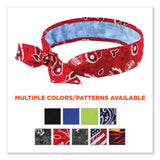 ergodyne® Chill-Its 6700CT Cooling Bandana PVA Tie Headband, One Size Fits Most, Red Western, Ships in 1-3 Business Days (EGO12563) Each