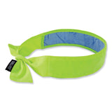 ergodyne® Chill-Its 6700CT Cooling Bandana PVA Tie Headband, One Size Fits Most, Lime, Ships in 1-3 Business Days (EGO12566) Each