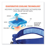ergodyne® Chill-Its 6700CT Cooling Bandana PVA Tie Headband, One Size Fits Most, Solid Blue, Ships in 1-3 Business Days (EGO12567) Each