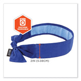 ergodyne® Chill-Its 6700CT Cooling Bandana PVA Tie Headband, One Size Fits Most, Solid Blue, Ships in 1-3 Business Days (EGO12567) Each