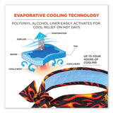 ergodyne® Chill-Its 6700CT Cooling Bandana PVA Tie Headband, One Size Fits Most, Flames, Ships in 1-3 Business Days (EGO12568) Each