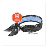 ergodyne® Chill-Its 6700CT Cooling Bandana PVA Tie Headband, One Size Fits Most, Skulls, Ships in 1-3 Business Days (EGO12569) Each
