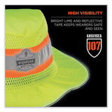 ergodyne® Chill-Its 8935MF Hi-Vis Microfiber Ranger Sun Hat, Large/X-Large, Lime, Ships in 1-3 Business Days (EGO12595) Each