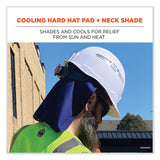 ergodyne® Chill-Its 6717CT Cooling Hard Hat Pad and Neck Shade - PVA, 12.5 x 9.75, Blue, Ships in 1-3 Business Days (EGO12596) Each