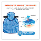 ergodyne® Chill-Its 6717CT Cooling Hard Hat Pad and Neck Shade - PVA, 12.5 x 9.75, Blue, Ships in 1-3 Business Days (EGO12596) Each