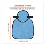 ergodyne® Chill-Its 6717CT Cooling Hard Hat Pad and Neck Shade - PVA, 12.5 x 9.75, Blue, Ships in 1-3 Business Days (EGO12596) Each