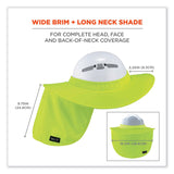 ergodyne® Chill-Its 6660 Hard Hat Brim + Neck Shade, 19.5 x 9.75, Lime, Ships in 1-3 Business Days (EGO12640) Each
