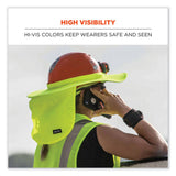 ergodyne® Chill-Its 6660 Hard Hat Brim + Neck Shade, 19.5 x 9.75, Lime, Ships in 1-3 Business Days (EGO12640) Each