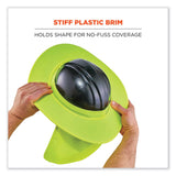 ergodyne® Chill-Its 6660 Hard Hat Brim + Neck Shade, 19.5 x 9.75, Lime, Ships in 1-3 Business Days (EGO12640) Each