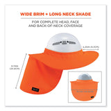 ergodyne® Chill-Its 6660 Hard Hat Brim + Neck Shade, 19.5 x 9.75, Orange, Ships in 1-3 Business Days (EGO12641) Each