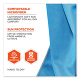 ergodyne® Chill-Its 6602MF Evaporative Microfiber Cooling Towel, 40.9 x 9.8, One Size, Microfiber, Blue, Ships in 1-3 Business Days (EGO12660) Each