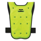 ergodyne® Chill-Its 6687 Economy Dry Evaporative Cooling Elastic Waist Vest, Nylon, Large/X-Large, Lime, Ships in 1-3 Business Days (EGO12685) Each