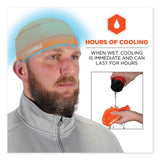 ergodyne® Chill-Its 6632 Performance Knit Cooling Skull Cap, Polyester/Spandex, One Size Fits Most, Orange, Ships in 1-3 Business Days (EGO12688) Each