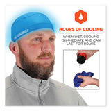 ergodyne® Chill-Its 6632 Performance Knit Cooling Skull Cap, Polyester/Spandex, One Size Fits Most, Blue, Ships in 1-3 Business Days (EGO12689) Each