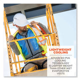 ergodyne® Chill-Its 6667 Wet Evaporative PVA Cooling Vest with Zipper, PVA, 2X-Large, Blue, Ships in 1-3 Business Days (EGO12696) Each