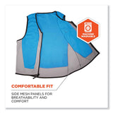 ergodyne® Chill-Its 6667 Wet Evaporative PVA Cooling Vest with Zipper, PVA, 2X-Large, Blue, Ships in 1-3 Business Days (EGO12696) Each