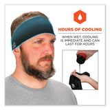 ergodyne® Chill-Its 6634 Performance Knit Cooling Headband, Polyester/Spandex, One Size Fits Most, Black, Ships in 1-3 Business Days (EGO12702) Each