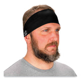 ergodyne® Chill-Its 6634 Performance Knit Cooling Headband, Polyester/Spandex, One Size Fits Most, Black, Ships in 1-3 Business Days (EGO12702) Each