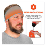 ergodyne® Chill-Its 6634 Performance Knit Cooling Headband, Polyester/Spandex, One Size Fits Most, Orange, Ships in 1-3 Business Days (EGO12704) Each