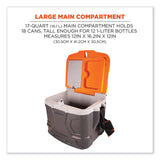 ergodyne® Chill-Its 5170 17-Quart Industrial Hard Sided Cooler, Orange/Gray, 30/Pallet, Ships in 1-3 Business Days (EGO13172) Each