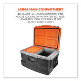 ergodyne® Chill-Its 5171 48-Quart Industrial Hard Sided Cooler, Orange/Gray, 20/Pallet, Ships in 1-3 Business Days (EGO13173) Each