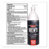 ergodyne® Krewd 6355 SPF 50 Sunscreen Lotion, 32 oz Pump Bottle, Ships in 1-3 Business Days (EGO16635) Each