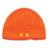 ergodyne® N-Ferno 6804 Skull Cap Winter Hat with LED Lights, One Size Fits Most, Orange, Ships in 1-3 Business Days (EGO16804) Each