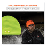 ergodyne® N-Ferno 6804 Skull Cap Winter Hat with LED Lights, One Size Fits Most, Orange, Ships in 1-3 Business Days (EGO16804) Each