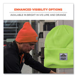 ergodyne® N-Ferno 6806 Cuffed Rib Knit Winter Hat, One Size Fits Most, Lime, Ships in 1-3 Business Days (EGO16806) Each