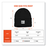 ergodyne® N-Ferno 6806 Cuffed Rib Knit Winter Hat, One Size Fits Most, Black, Ships in 1-3 Business Days (EGO16808) Each