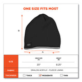 ergodyne® N-Ferno 6818 Knit Winter Hat Fleece Lined, One Size Fits Most, Black, Ships in 1-3 Business Days (EGO16818) Each
