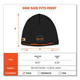 ergodyne® N-Ferno 6820 FR Cotton Fleece Knit Hat, One Size Fits Most, Black, Ships in 1-3 Business Days (EGO16820) Each