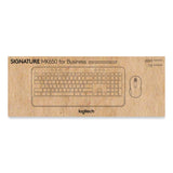 Logitech® Signature MK650 Wireless Keyboard and Mouse Combo for Business, 2.4 GHz Frequency/32 ft Wireless Range, Off White (LOG920011018) Each