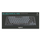 Logitech® MX Mechanical Wireless Illuminated Performance Keyboard, Mini, Graphite (LOG920010550) Each