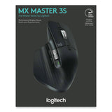 Logitech® MX Master 3S Performance Wireless Mouse, 2.4 GHz Frequency/32 ft Wireless Range, Right Hand Use, Black (LOG910006556) Each