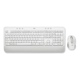 Logitech® Signature MK650 Wireless Keyboard and Mouse Combo for Business, 2.4 GHz Frequency/32 ft Wireless Range, Off White (LOG920011018) Each