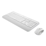 Logitech® Signature MK650 Wireless Keyboard and Mouse Combo for Business, 2.4 GHz Frequency/32 ft Wireless Range, Off White (LOG920011018) Each